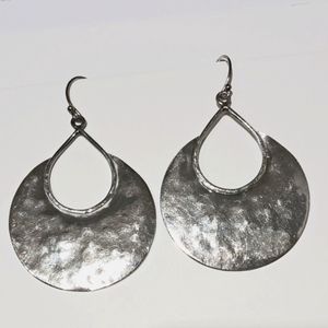 Sterling Silver Crescent Earrings